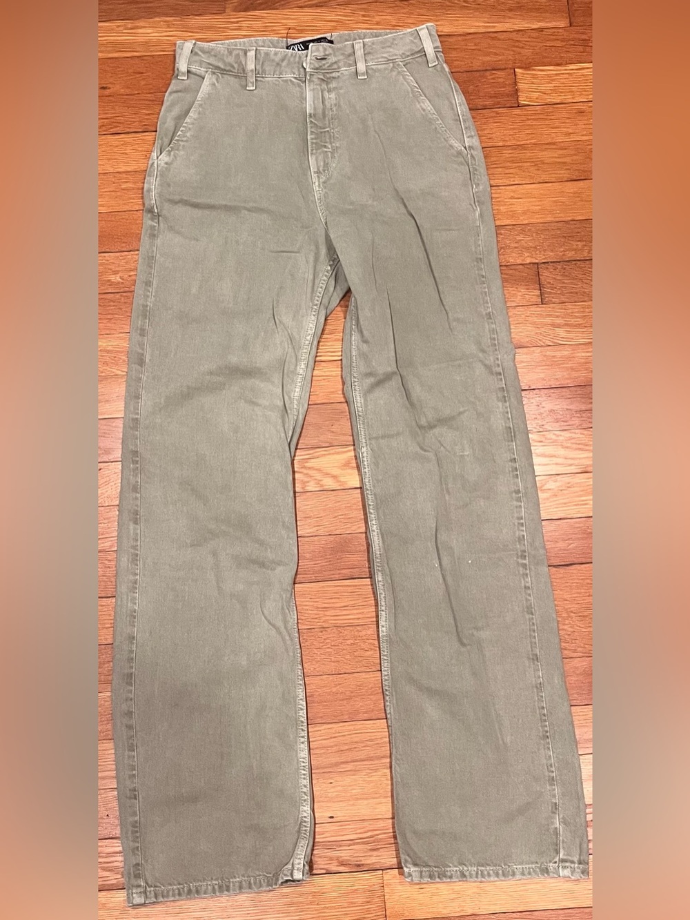 Olive Green Zara Jeans